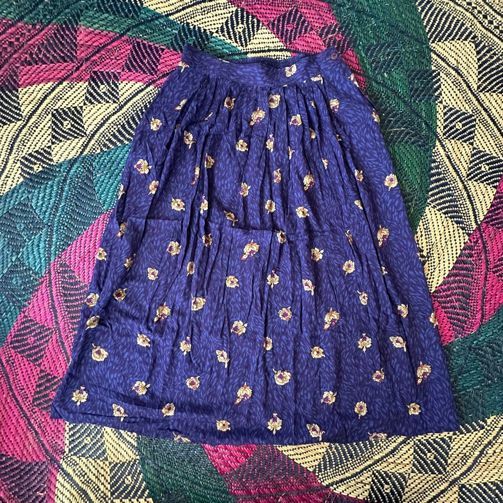 Purple Vintage Maxi Skirt Size 10